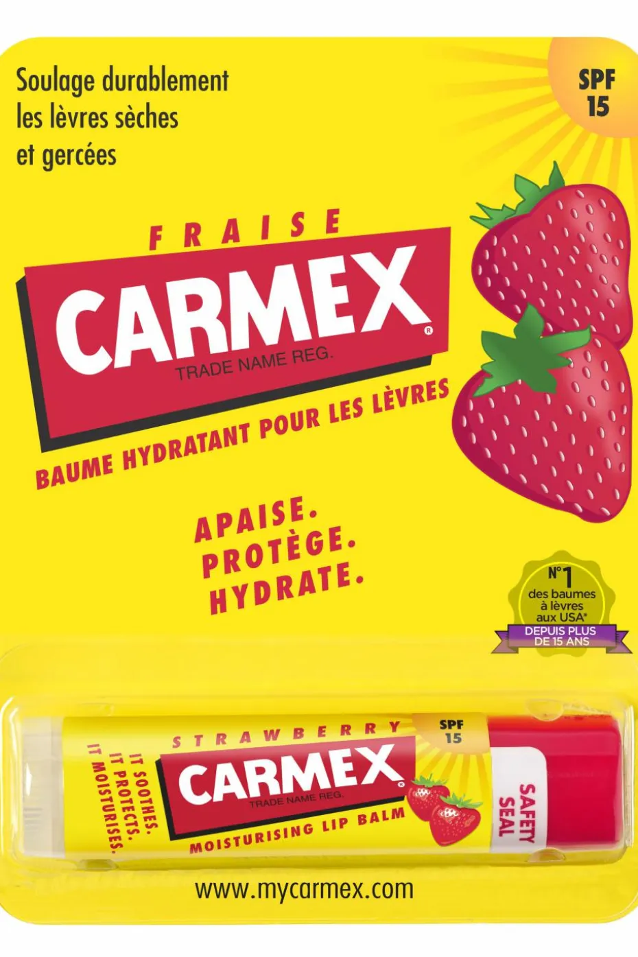 Baume hydratant lèvres à la fraise