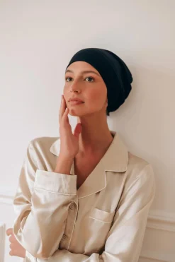 Bonnet de nuit noir