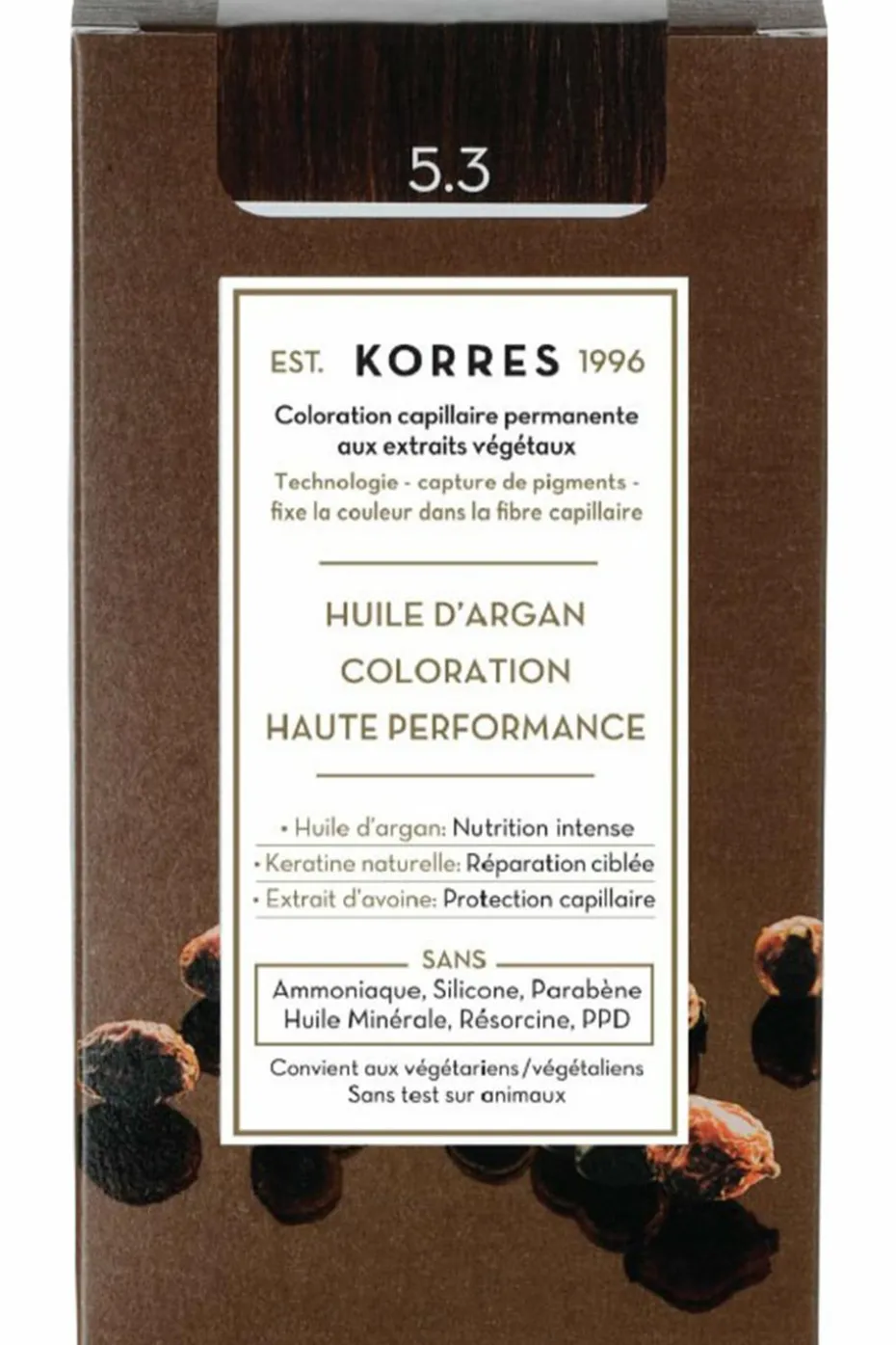 Coloration permanente huile d’argan