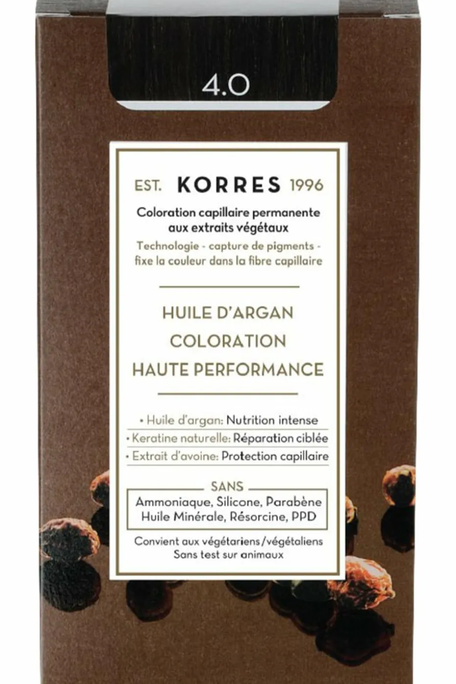 Coloration permanente huile d’argan