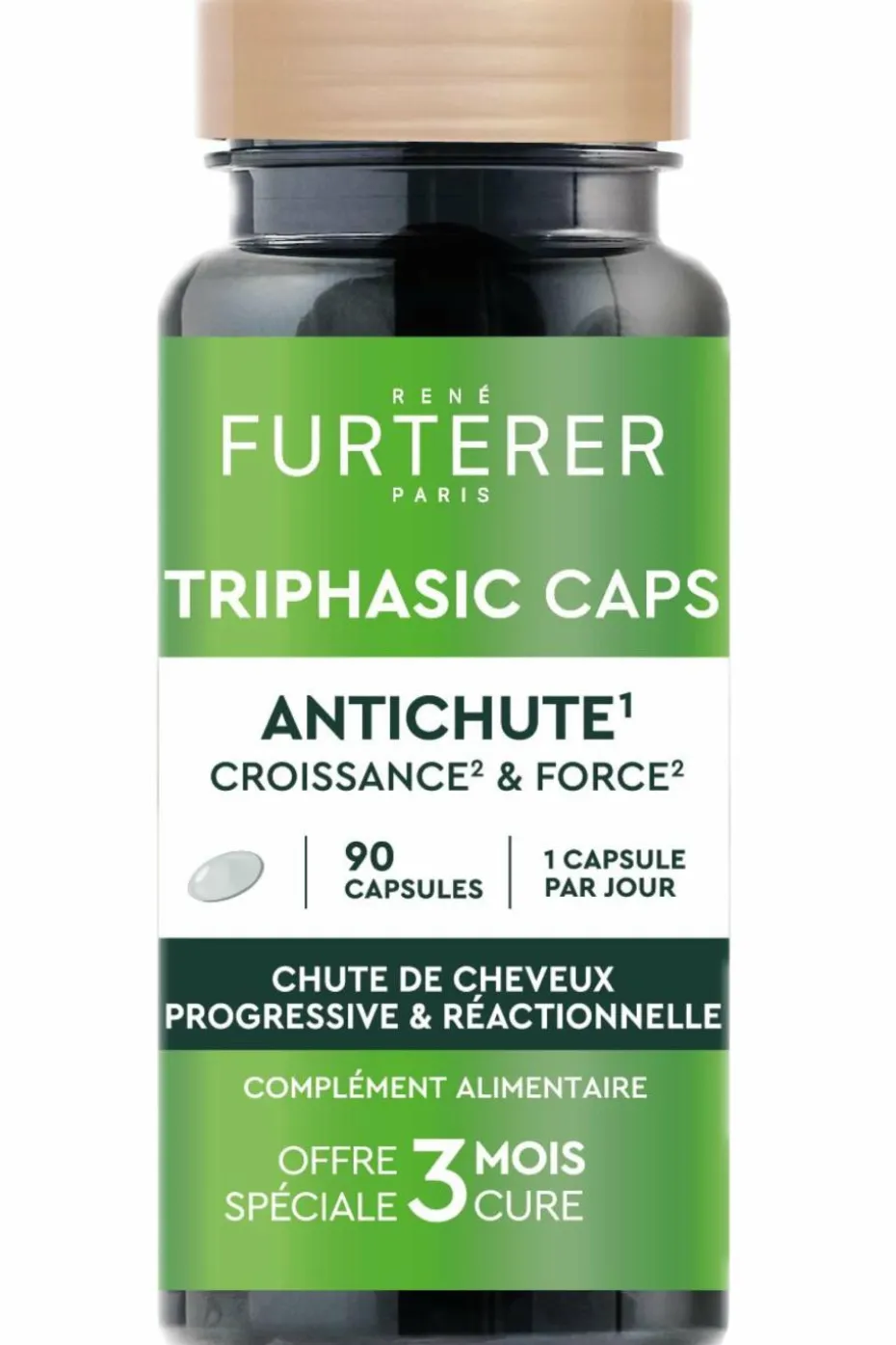 Complément alimentaire anti chute de cheveux Triphasic Caps