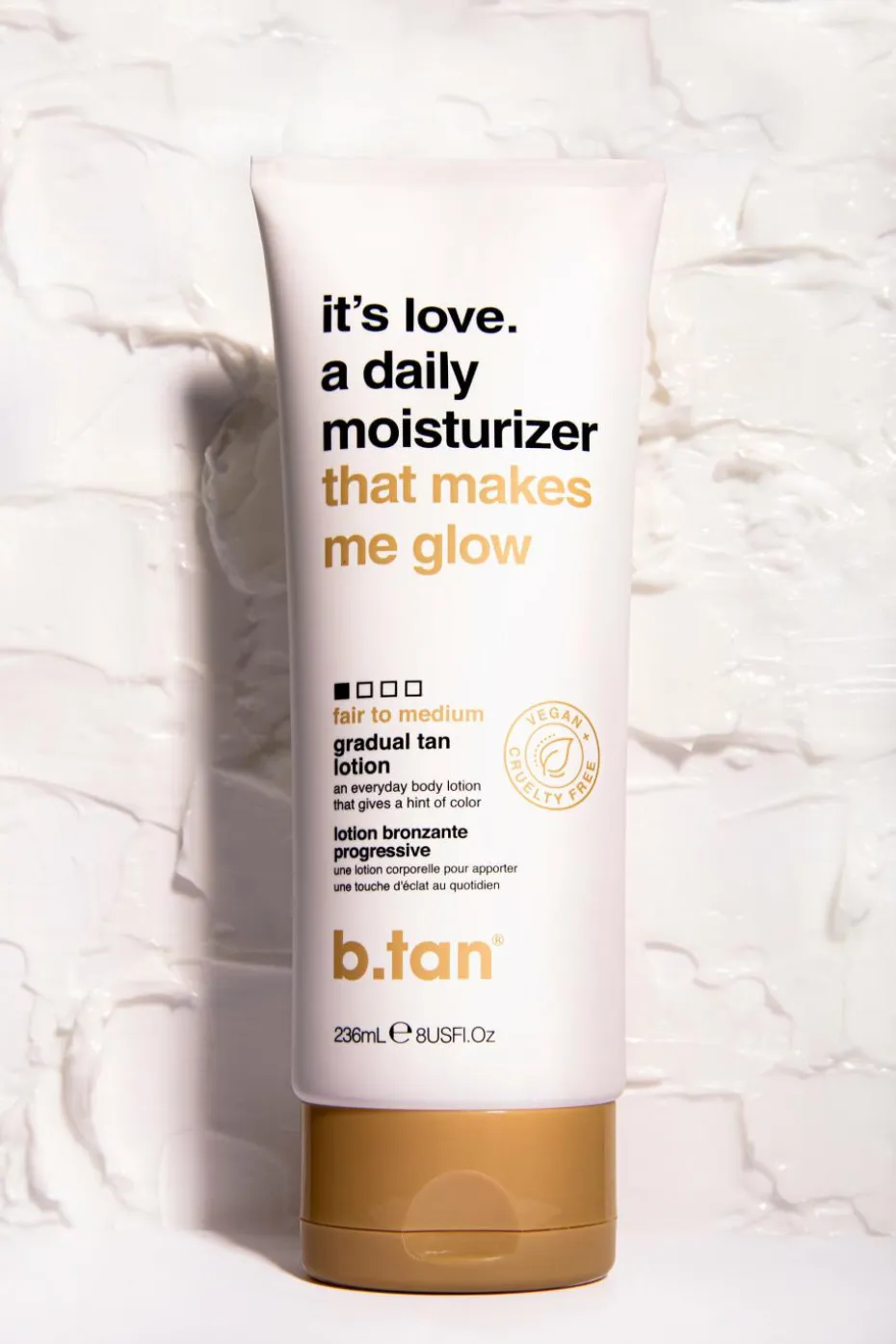 Crème corps bronzage progressif It’s love