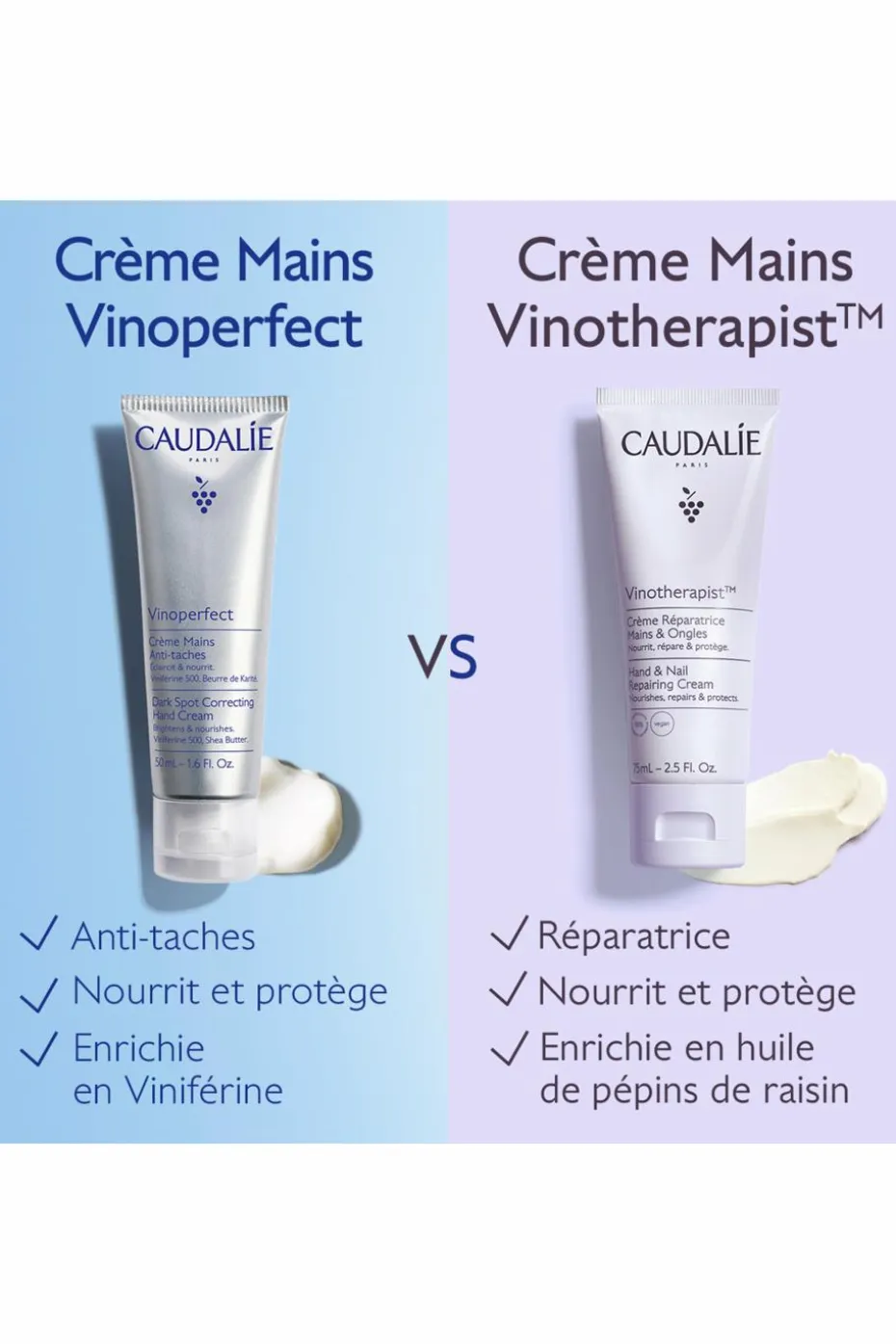 Crème mains anti-taches Vinoperfect