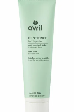 Dentifrice à la menthe sans fluor