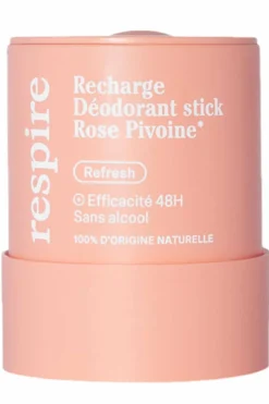 Déodorant en stick solide Rose Pivoine rechargeable