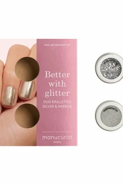 Duo de poudre à effet et paillettes Silver edition