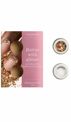 Duo de poudre à effet et paillettes Rose Gold edition
