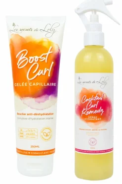 Duo de soins sans rinçage hydratant et réparateur pour cheveux secs et abîmés