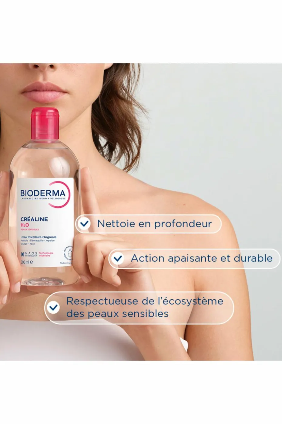 Eau Micellaire démaquillante Créaline H2O