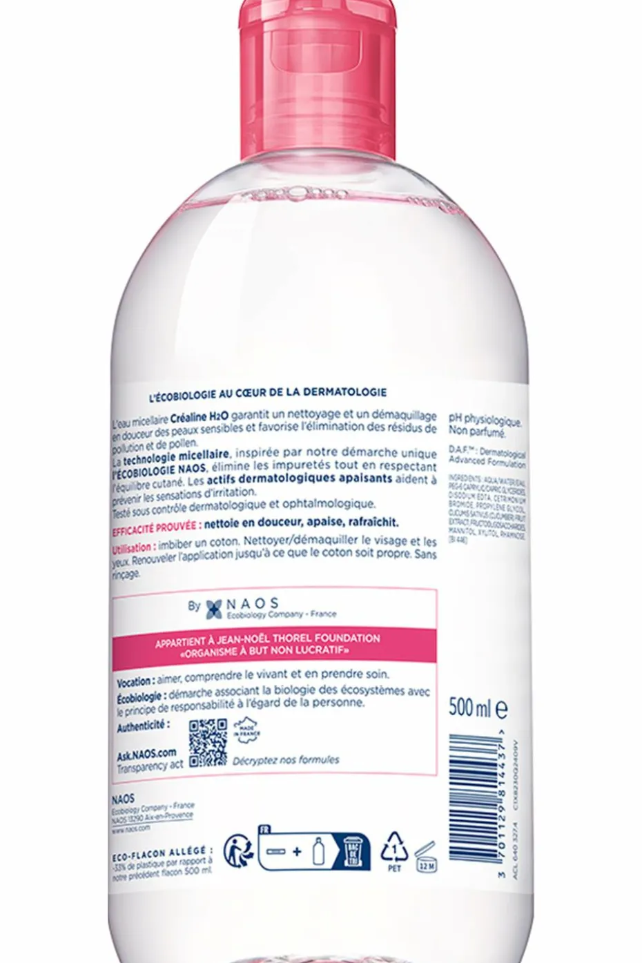 Eau Micellaire démaquillante Créaline H2O