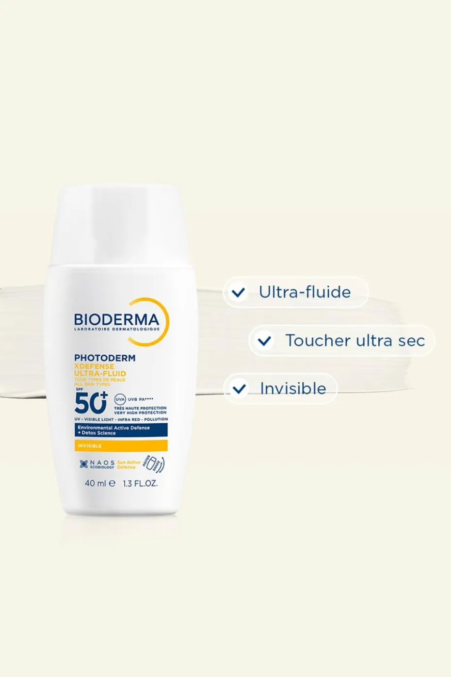 Fluide visage non teinté Photoderm Xdefense SPF50+