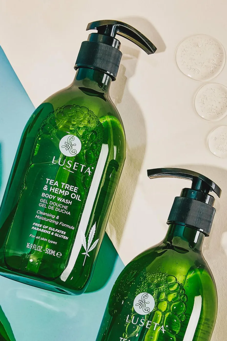 Gel douche à l’huile d’arbe à thé et au chanvre