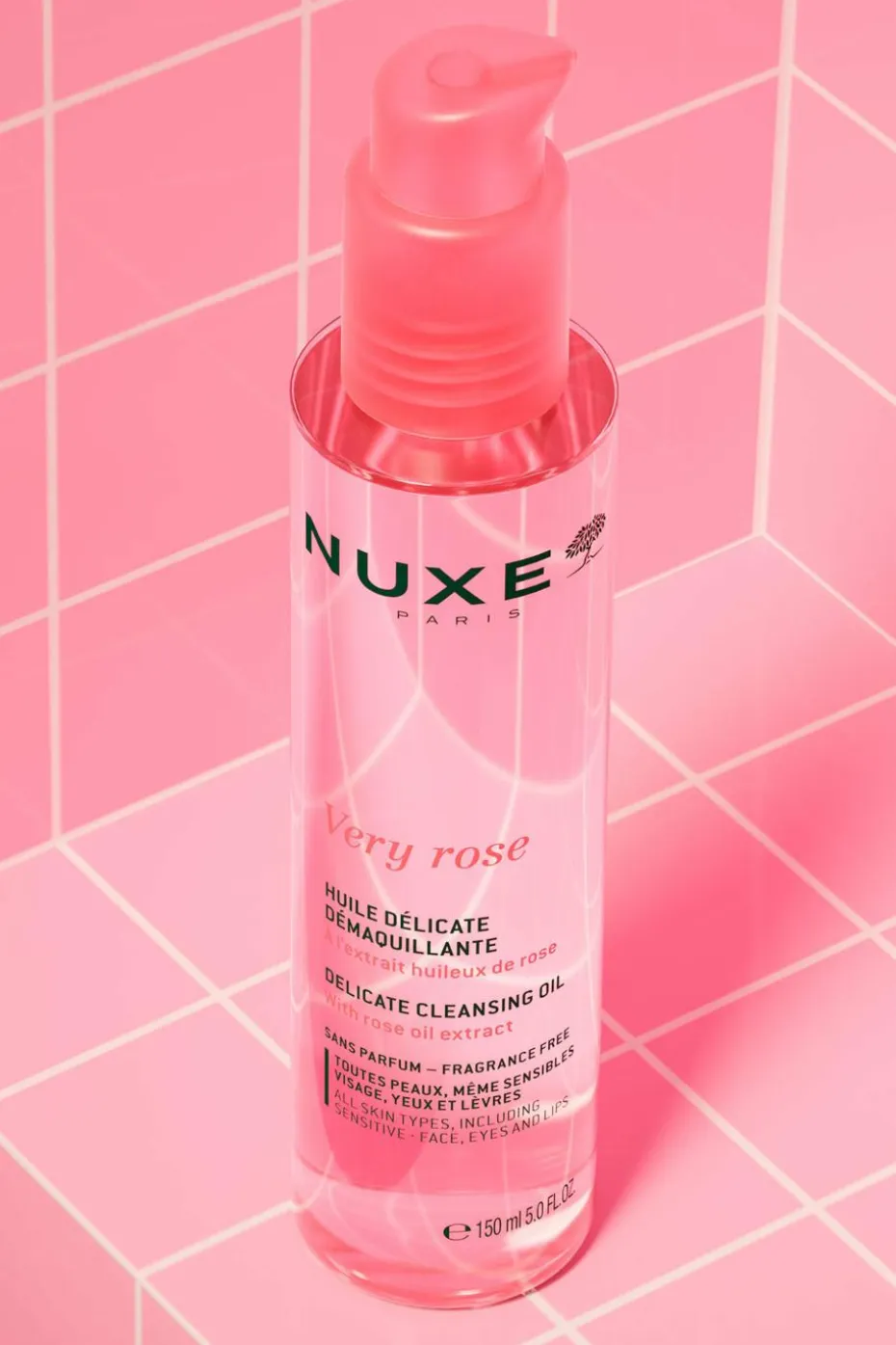 Huile délicate démaquillante Very Rose
