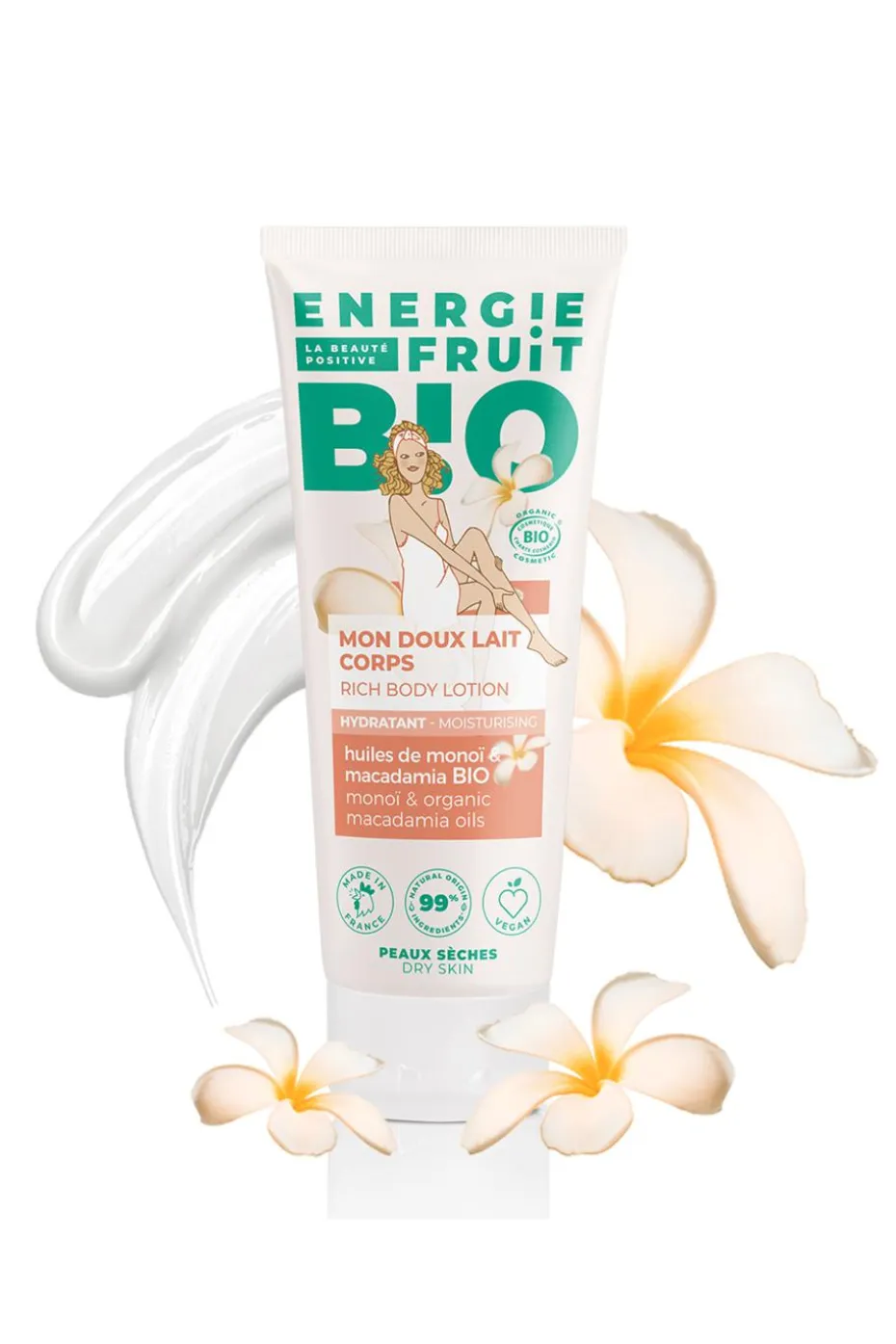 Lait corps au monoï bio