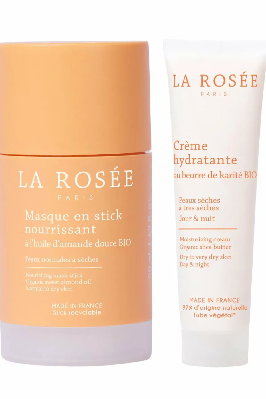Le duo masque en stick et crème hydratante pour peaux sèches