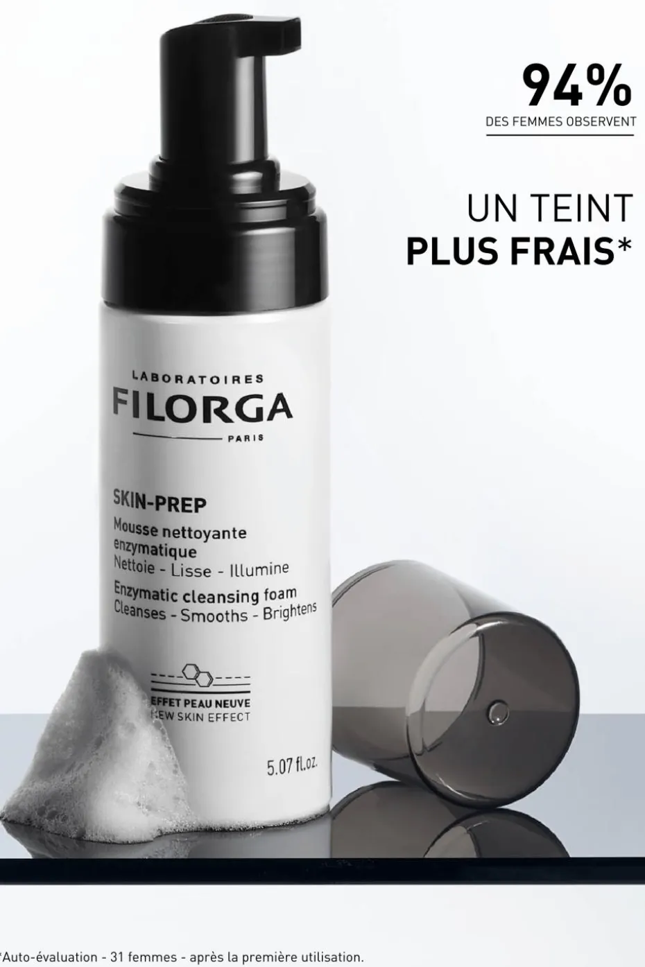 Mousse nettoyante enzymatique visage