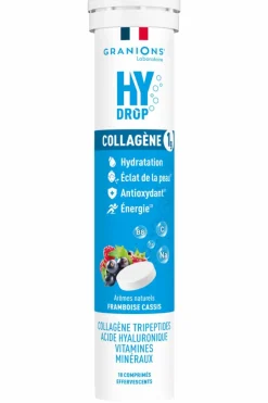 Pastilles hydratation Collagène Framboise Cassis Hydrop