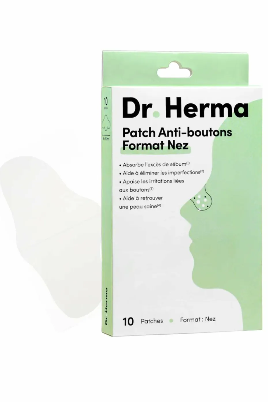 Patch anti-boutons pour le nez x 10