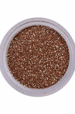 Petites paillettes dorées visage, corps & ongles