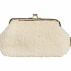 Pochette blanche en moumoute