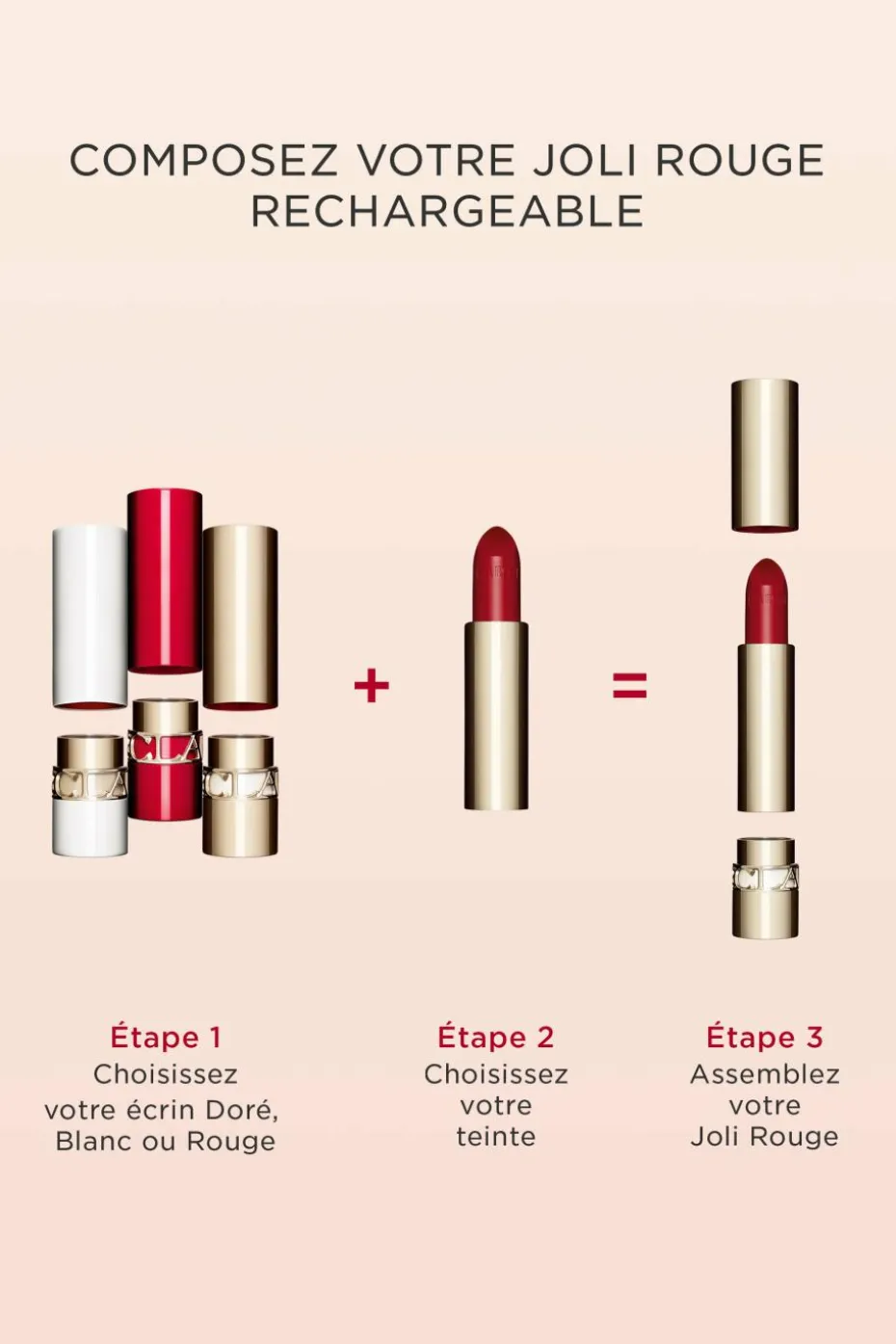 Rouge à lèvres rechargeable Joli Rouge Velvet