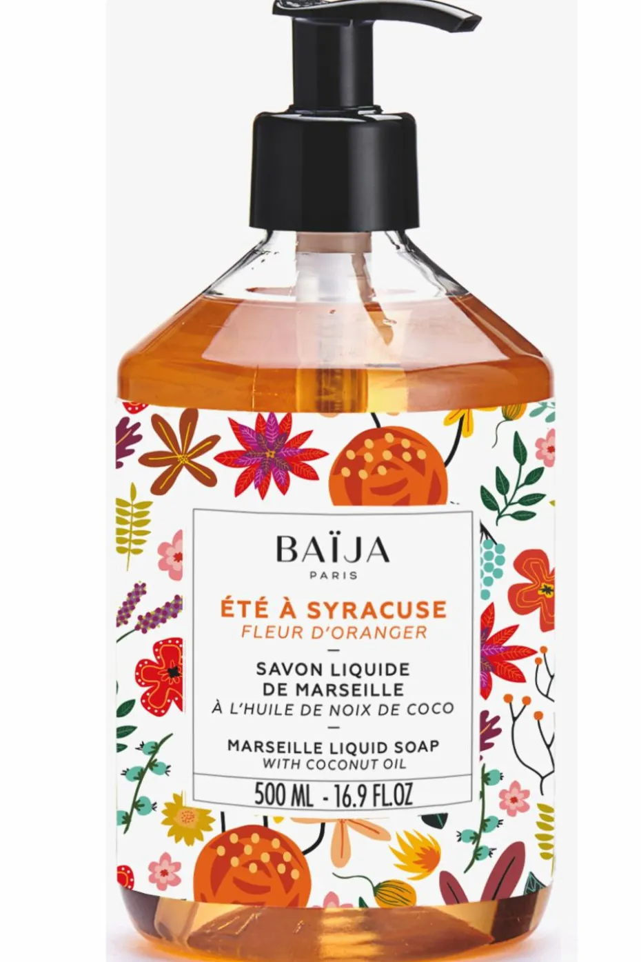 Savon Liquide de Marseille Été à Syracuse Fleur d’Oranger