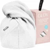 Serviette absorbante pour cheveux blanche