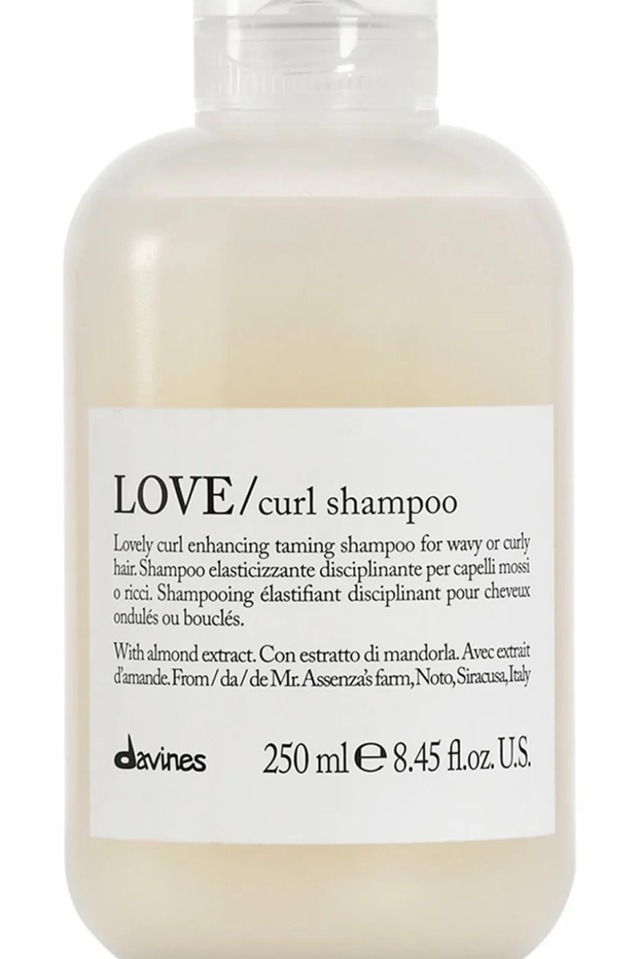 Shampoing disciplinant rechargeable pour cheveux ondulés et bouclés Love Curl