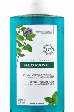 Shampoing détox à la Menthe aquatique bio pour cheveux normaux