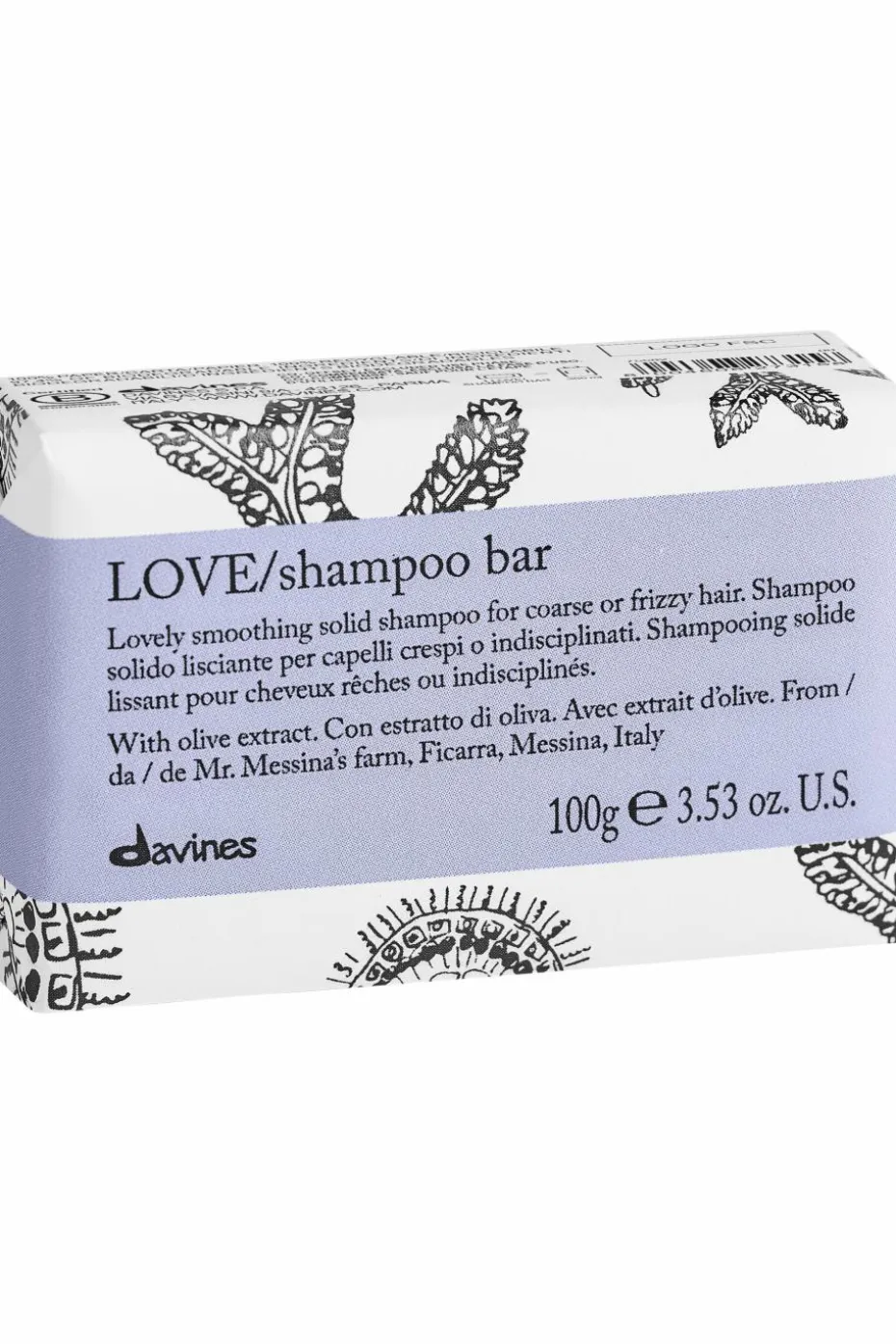 Shampoing solide lissant Love