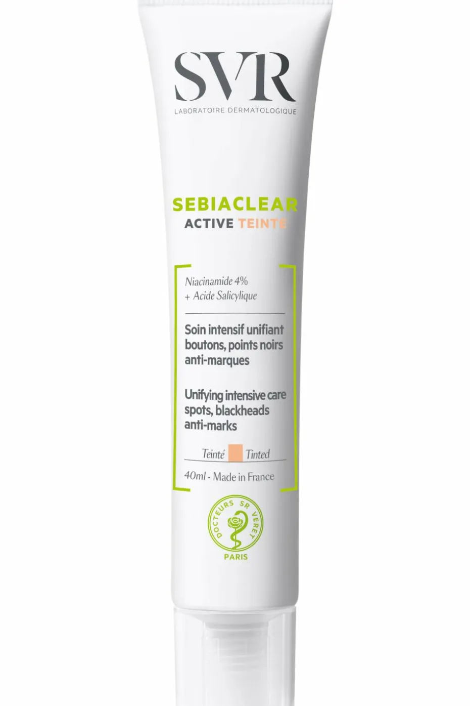 Soin teinté intensif unifiant boutons, points noirs, anti-marques Sebiaclear