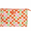 Trousse à carreaux multicolore
