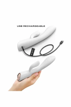 Vibromasseur chauffant Flexi Rabbit blanc